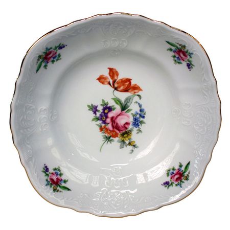 салатник THUN Bernadotte Мейсенский букет 13см 0,16л круглый фарфор салатник concordia мейсенский букет 25 см круглый