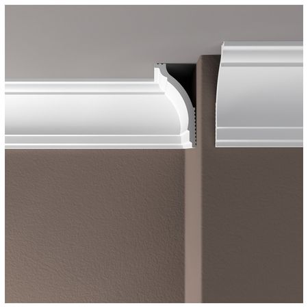 плинтус потолочный ДЕ-БАГЕТ ПП 06 80х40х2000мм полимер(xps), арт. 00-00107938