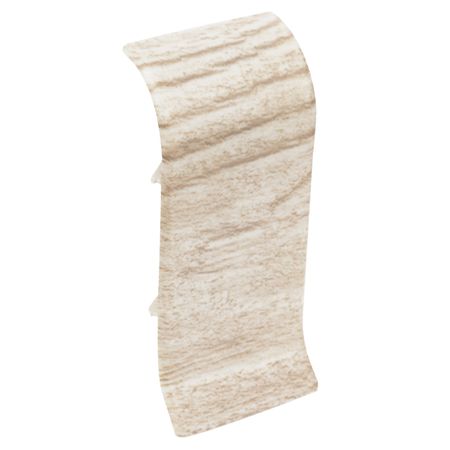 соединитель для плинтуса ПВХ RICO Leo 56мм Дуб беленый 2шт. соединитель для плинтуса пвх rico leo 56мм дуб лимерик 2шт