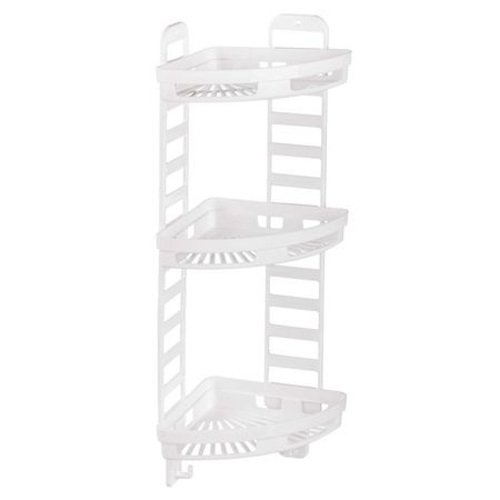 полка угловая Трансформер 25х18х58см пластик белый поддон bama flower rotondo 25см белый