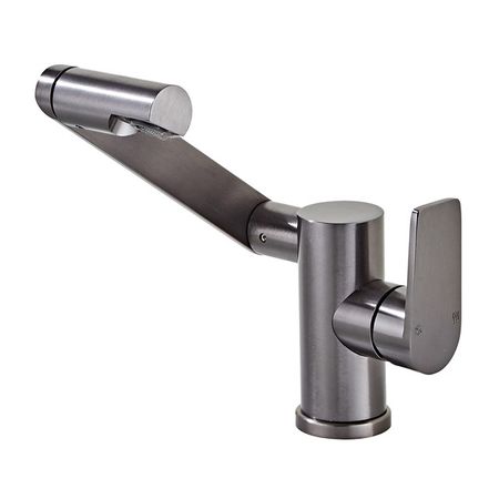 смеситель для раковины ARGOTECH Altra поворотный алюминий графит