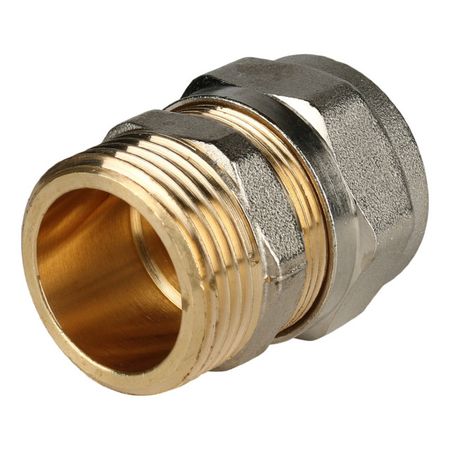 соединитель обжим STOUT металлопластиковый НР 1х26 угольник обжим stout металлопластиковый 20х20