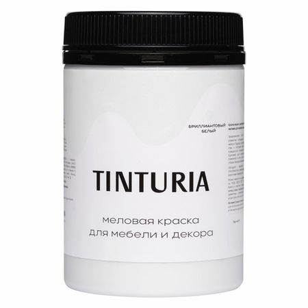 краска для мебели и декора TINTURIA 0,35кг бриллиантовый белый, арт.028819762