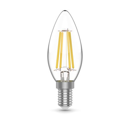 лампа GAUSS Basic Filament 5,5Вт Е14 LED 530Лм 4100К 3шт свеча