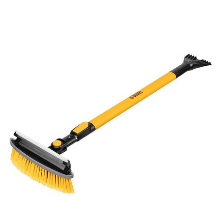 щетка для снега DENZEL 950-1320мм со скребком с водосгоном телескопическая с поворотным механизмом