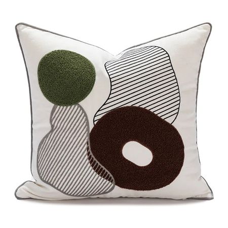 наволочка декоративная TODELIA Фигуры-2 45х45см белая, арт. HPW0096A-A декоративная наволочка canirica белая 45x45 см