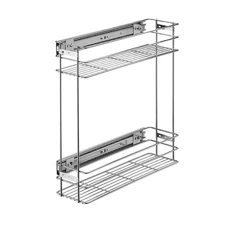 бутылочница Lemax 200мм с боковым креплением и доводчиком 450х156х470мм хром бондированный