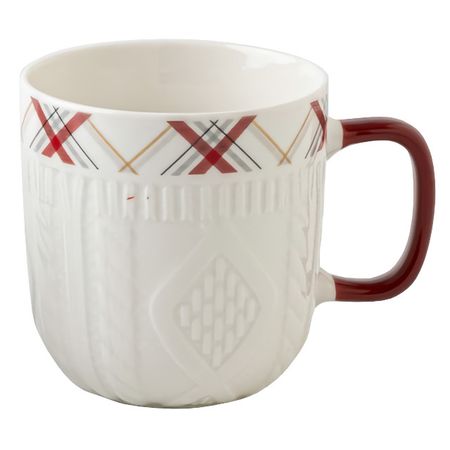 кружка TODELIA Зимняя красная ручка, красные полосы 340мл костяной фарфор hongdian n8 перьевая ручка красная акриловая ef f m