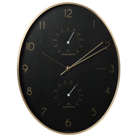 часы настенные KOOPMAN 345х271х42мм черный металл подсвечник koopman 10х10х20 5см металл