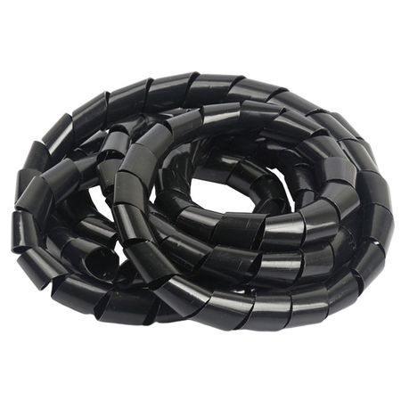 лента монтажная спиральная пластиковая ЛСМ-15 10м. черный спиральная обмотка для кабелей 6 50 мм