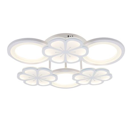 люстра потолочная светодиодная ESCADA Космеа 6хLED 95Вт 3300/6500К белый бра светодиодное escada ray 2хled 15вт 3000к правый белый