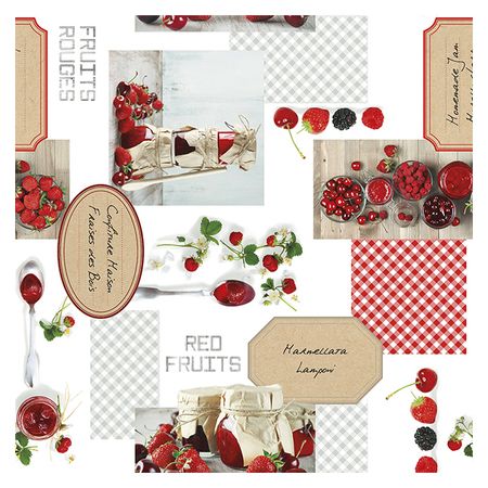 клеенка Фотопринт/Photoprint Фрукты-ягоды шир.140см, арт.6045 клеенка 0 3мм шир 140см прозрачная арт 7307