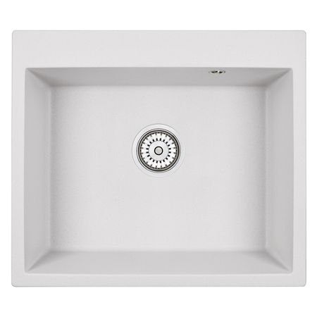 мойка прямоугольная GRANULA 600х520х200мм арктик кварц мойка granula 465х510х200мм пирит кварц