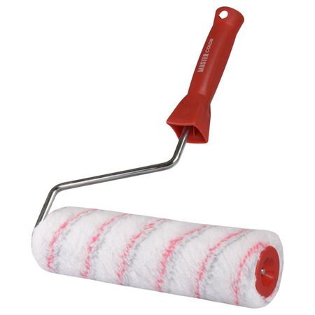 валик с ручкой Master Color полиамид 250мм ворс 20мм отв. 8мм, арт.30-0761 валик с ручкой toolberg полиэстер 230мм ворс 20мм арт 0303012
