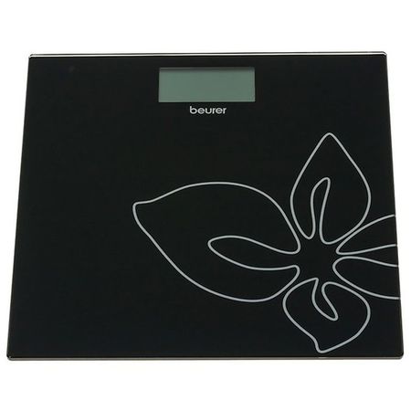 весы напольные BEURER GS27 blackflower стекло до 150 кг