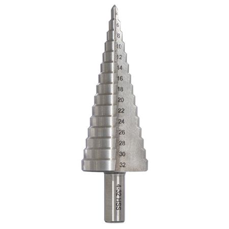 сверло по металлу VIRA ступенчатое 4-32мм шаг 2мм 15 ступеней ручка кнопка 32мм cлоновая кость золото винтаж wpo 707 032 00v5