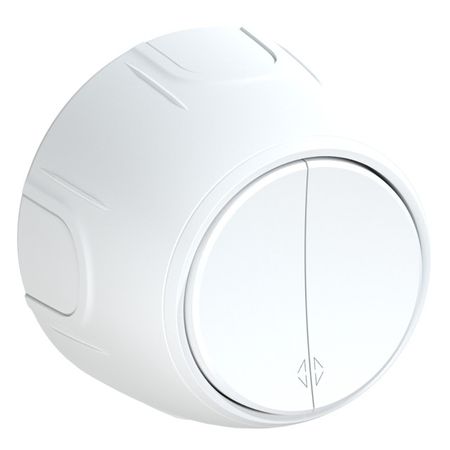 переключатель 2-клавишный ONEKEYELECTRO Rotondo белый