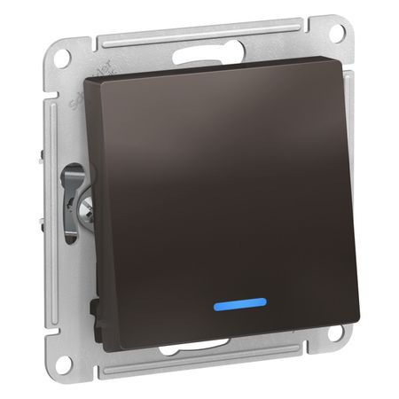 переключатель 1-клавишный Atlas Design с/и мокко переключатель 1 клавишный atlas design с и белый