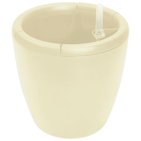 горшок с автополивом InGreen Munchen 1,6л d16см h18,6мм белый пластик