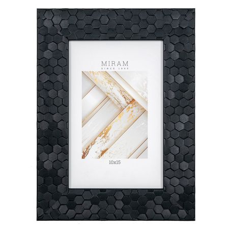 фоторамка МИРАМ 100х150мм черная пластик фоторамка dorothy 100х150мм пластик коричневая