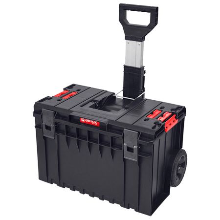 ящик для инструмента QBRICK System One Cart 590х440х770мм на колесах с ручкой держатель инструмента bt30 bt40 bt50 для фрезерования ногтей с фиксированной ручкой din69872 mazak jt 30 40 50