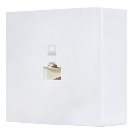 розетка компьютерная 1 пост LEZARD Leto белый розетка компьютерная 1 пост lezard leto графит