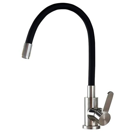 смеситель для кухни LEDEME L74004-2 гибкий излив 175мм черный смеситель для кухни ledeme l74004 3 гибкий излив 175мм белый