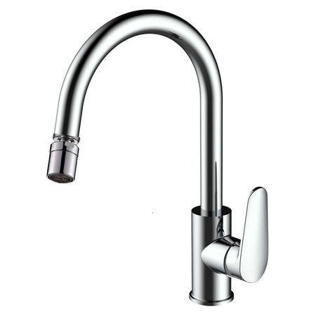 смеситель  для кухни VODA ball латунь хром пластиковый поворотный аэратор для смесителя 360 градусов