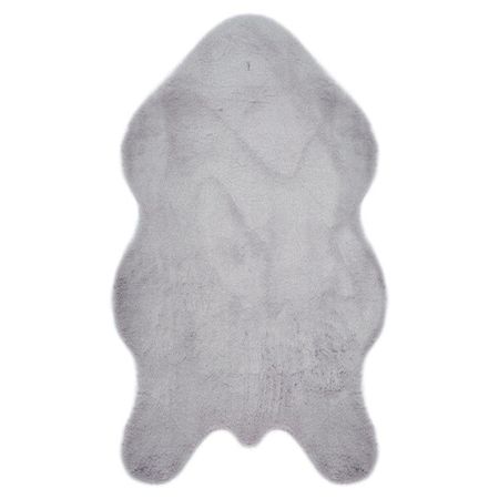 коврик меховой ШКУРА 500х880мм голубая норка полиэстер