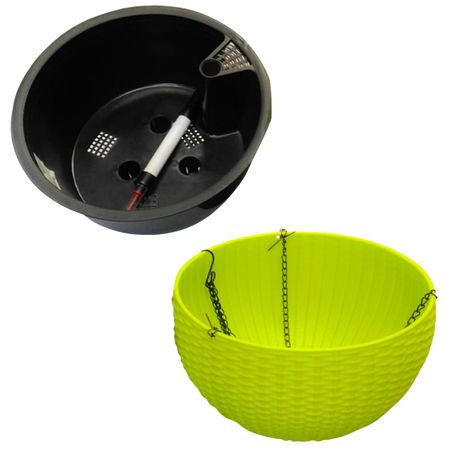 кашпо подвесное 4,7л d26см h16см салатовое с указателем уровня воды автоматический контроллер уровня воды earuelectric df 96dk