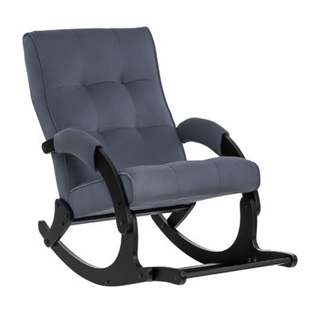 кресло-качалка Leset Нави 580х1240х870мм венге/джинсовый велюр кресло king modool велюр роял агат