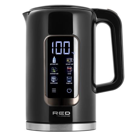 чайник RED SOLUTION AM120D 2000Вт 1,7л металл/пластик черный фонарь кемпинговый navigator npt светодиодный 50 led 25 вт аккумуляторный li ion 2000 мач ударопрочный пластик 3 режима 14087