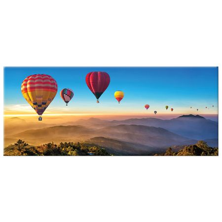 картина на холсте ВОЗДУШНЫЕ ШАРЫ 450х1150мм воздушные шары цифры 16 40 дюймов