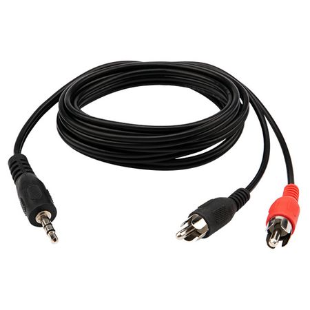 кабель 3.5 jack-2RCA REXANT 17-4202 1,5м черный аудио кабель aux jack 3 5мм 200мм