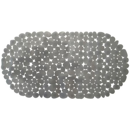 коврик для ванны Морская галька 36х69см антискользящий ПВХ серый коврик для ванны морская галька 36х69см антискользящий