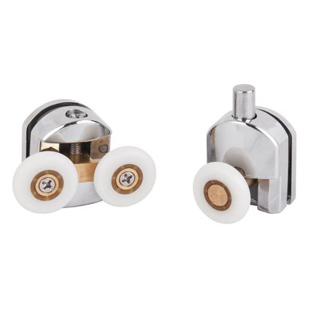 комплект роликов для душевой кабины или ограждения IDDIS 2 шт двойных 2 шт одинарных комплект роликов ofelis для душевой кабины одинарные 4шт