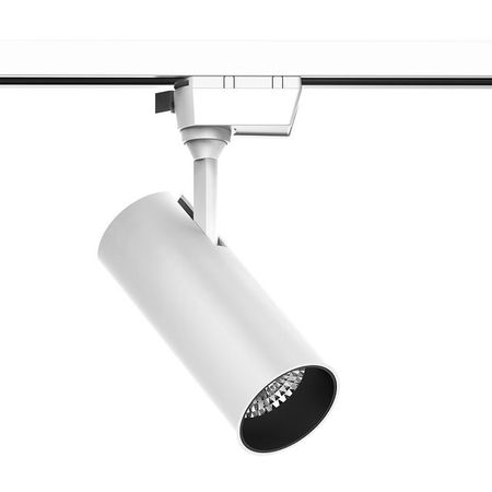 светильник трековый GAUSS 20Вт LED 4000К 1400Лм однофазный цилиндр белый светильник трековый gauss 20вт led 4000к 1400лм однофазный цилиндр