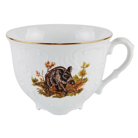 чашка CMIELOW Рококо Охота 330мл фарфор репродукция картины дикая охота одина на холсте