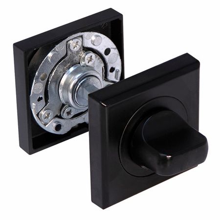 завертка сантехническая с замком PALLADIUM квадрат матовый черный завертка сантехническая punto квадрат