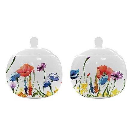 сахарница ZAPEL Fleurs des champs flowers 10x10x10,5cм фарфор guerlain champs elysees eau de parfum