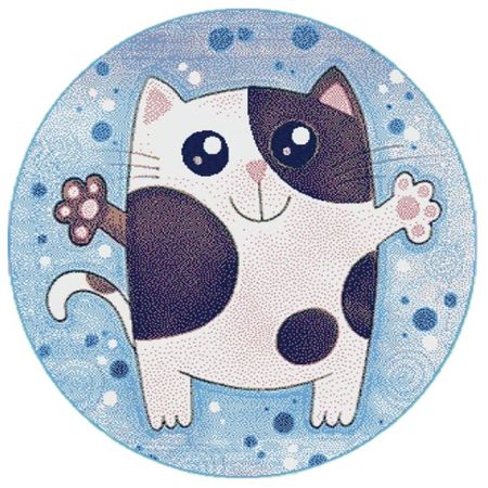 ковер Пломбир 100х100мм круг полипропилен f8636a5