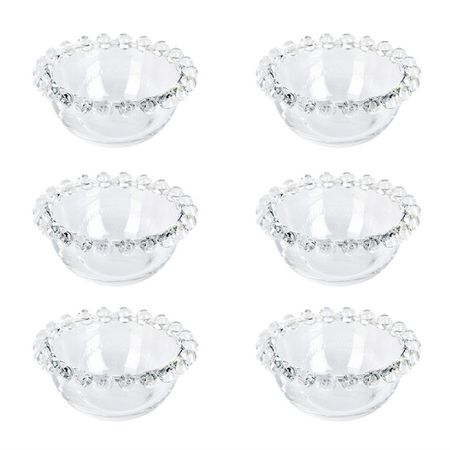 набор розеток NOUVELLE HOME Gocciolina 6шт 8х3см стекло