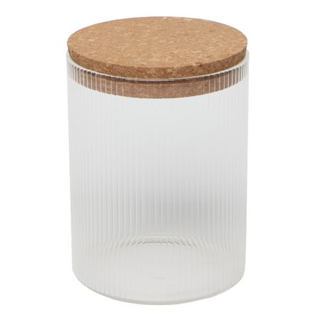 банка для продуктов TODELIA Simplicity 0,85л круглая стекло, пробка, силикон банка для продуктов todelia simplicity 1 6л круглая стекло пробка силикон