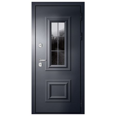 дверь входная Термо С13/S13 графит, белый софт 860мм правая