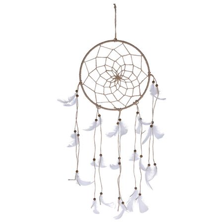 изделие декоративное Ловец снов 230х5х700мм белый джут хру ный ловец солнца ab
