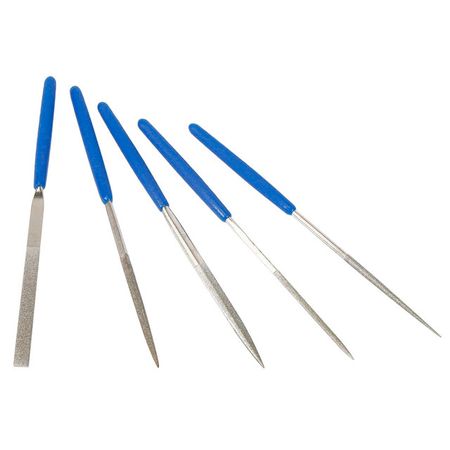 набор напильников WORKPRO алмазных 5шт 140мм алмазных фрез для заточки бензопил