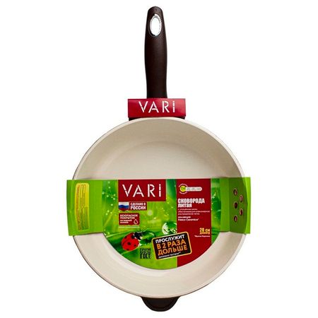 сковорода VARI Fresco ceramica 28см керам.покр. литой алюминий
