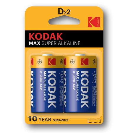 батарейка KODAK LR20 D блистер 2шт батарейка kodak lr06 aa блистер 2шт