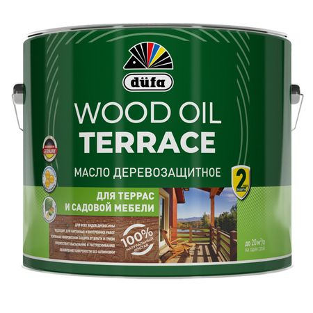 масло деревозащитное DUFA Wood OIL Terraсe 9л бесцветное, арт.МП00-011520 средство деревозащитное dufa woodtex 9л сосна арт мп00 011827