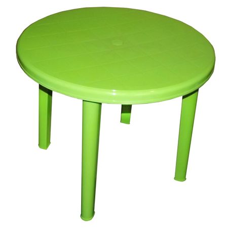 стол круглый 90x90x71см салатовый пластик скатерть для стола eventsdecor круглый столик из спандекса